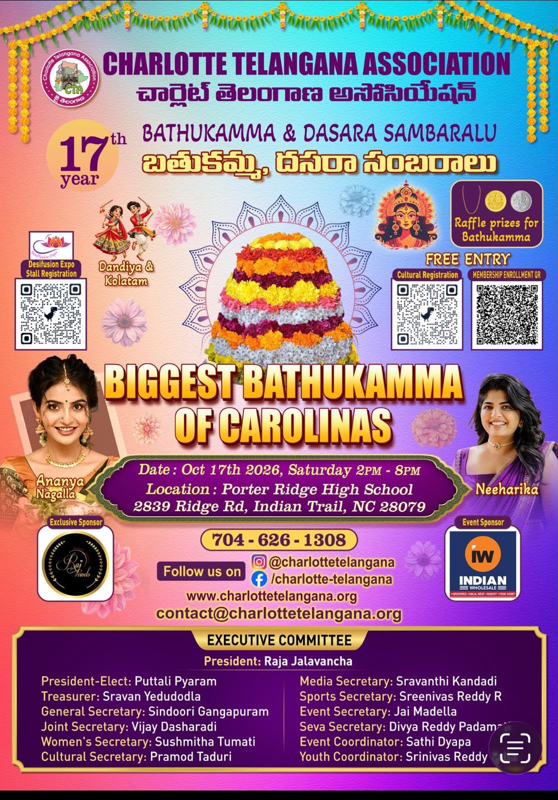  CTA 2026 Bathukamma